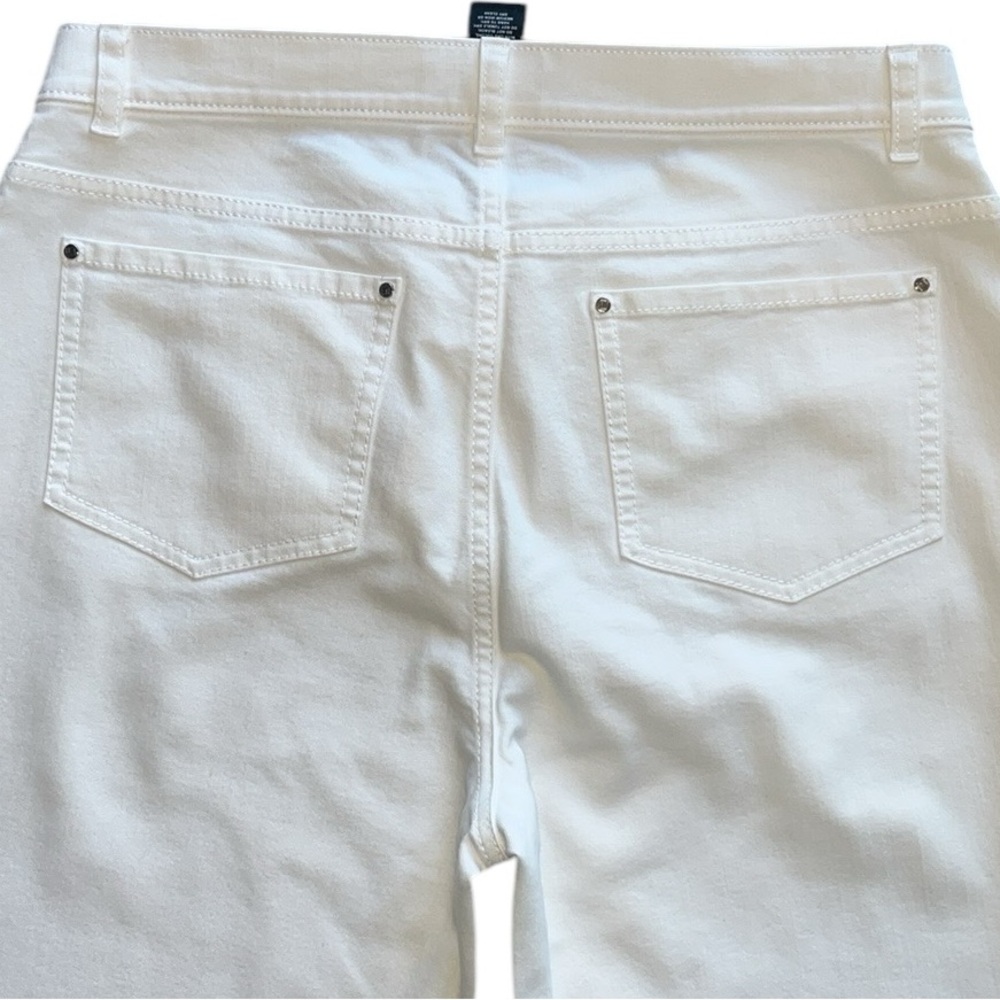Lafayette 148 New York White Cropped Jeans - Picture 6 of 12